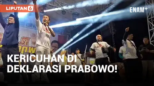 VIDEO: Deklarasi Prabowo Berakhir Ricuh!