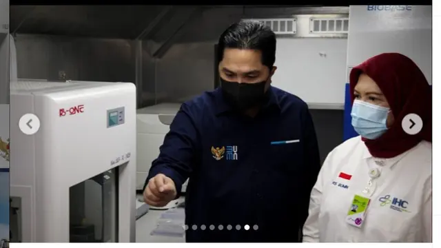 Kementerian Badan Usaha Milik Negara (BUMN) menghadirkan Mobile Laboratorium tes PCR.