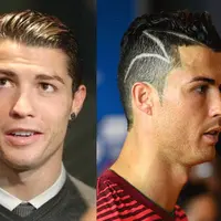 Berbagai model potongan rambut Cristiano Ronaldo dari masa ke masa sampai yang terbaru di tahun 2015.