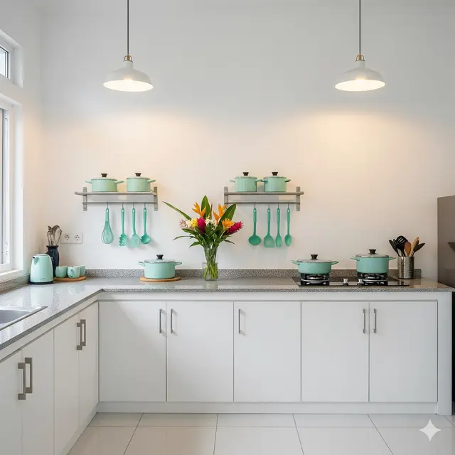 Dapur Minimalis Dominasi Putih