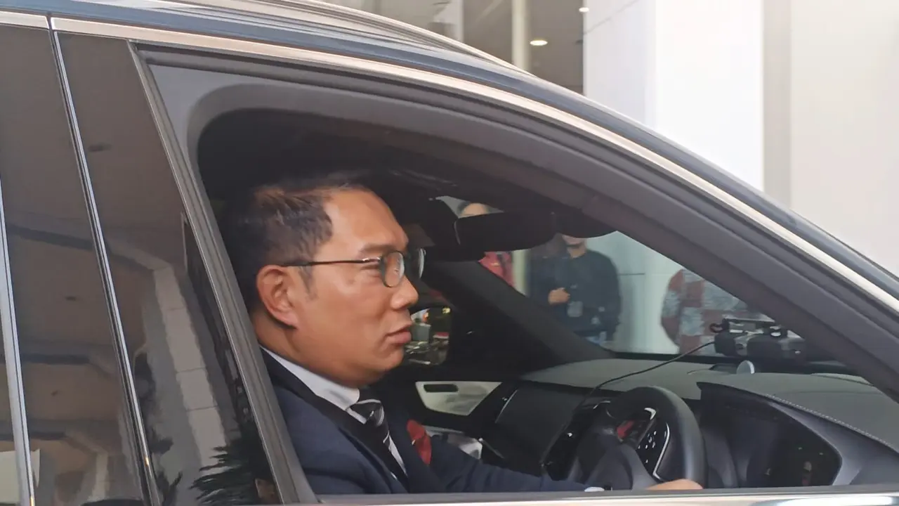 Gubernur Jawa Barat Ridwan Kamil menghadiri pelantikan Pj Gubernur di Kementerian Dalam Negeri, Jakarta, Selasa (5/9/2023).