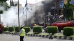 Sebuah bom meledak dan menghancurkan pusat perbelanjaan di Abuja, Nigeria, (25/6/2014). (REUTERS/Afolabi Sotunde)