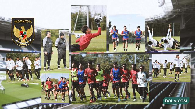 Kolase - Timnas U-17 Latihan di Jerman