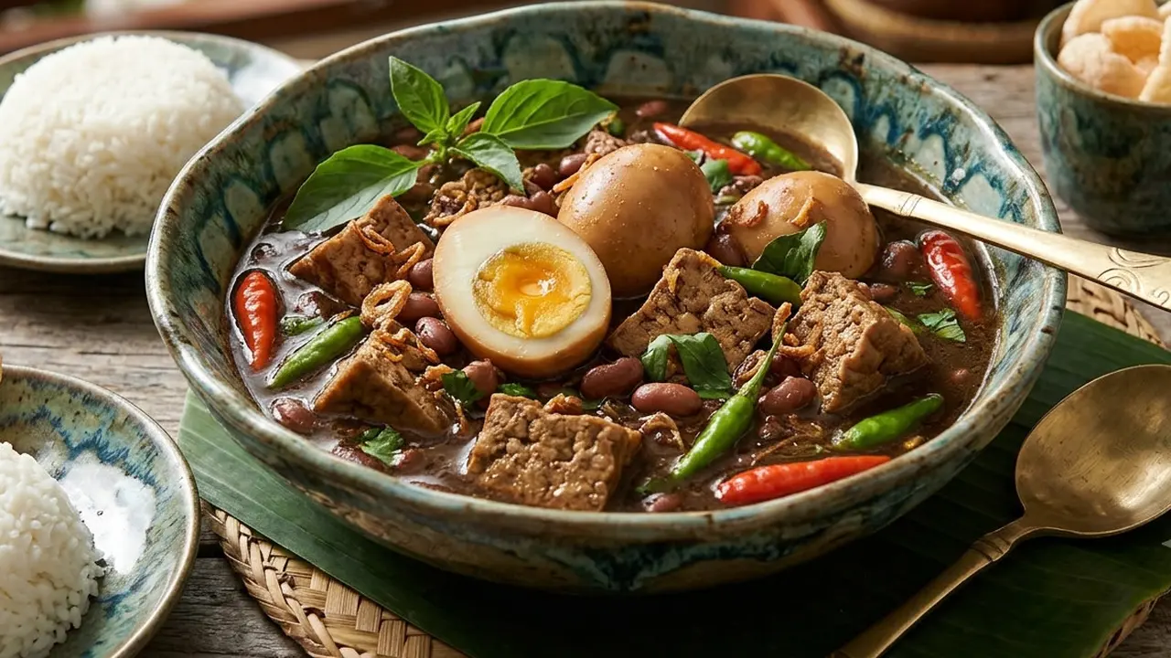 resep brongkos telur tahu (AI Generated)