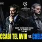 Maccabi Tel Aviv vs Chelsea FC (Grafis: Abdillah/Liputan6.com)