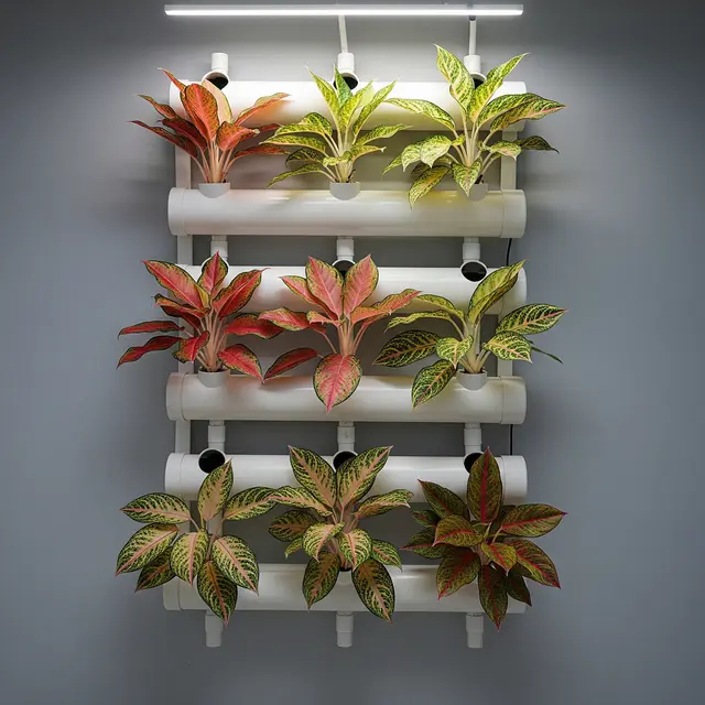 Tanaman Paling Tahan Panas untuk Kebun Vertikal PVC (Image by Gemini AI)