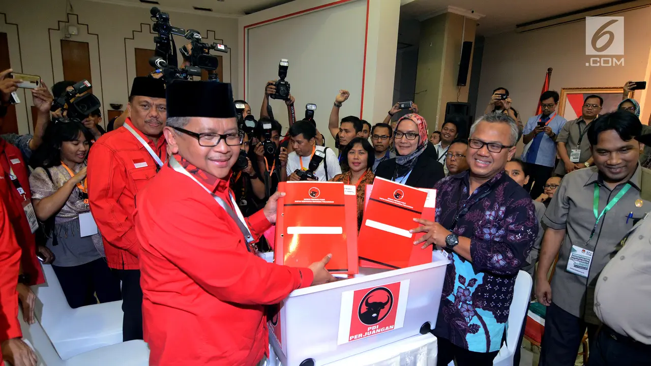 PDIP Daftar ke KPU sebagai Peserta Pemilu 2019