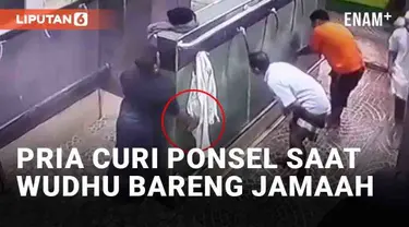 Aksi pencurian semakin nekat, kini pelaku menyasar jamaah masjid saat wudhu. Peristiwa terjadi di Masjid Agung Bangil, Kota pasuruan jelang Maghrib. Pelaku beraksi saat para jamaah ramai hendak wudhu.