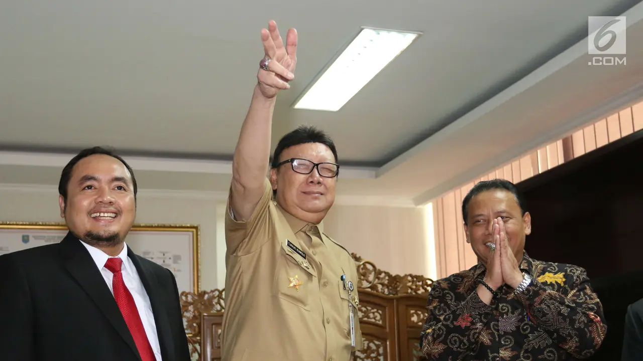 Cek Kesiapan Pilkada Serentak 2018, Mendagri Sambangi Kantor Bawaslu