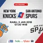 Jadwal NBA, San Antonio Spurs Vs New York Knicks. (Bola.com/Dody Iryawan)