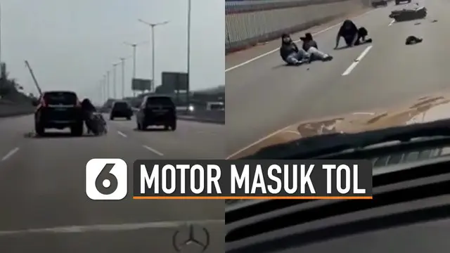 Beredar video tiga perempuan naik motor masuk ke jalan tol. Kejadian ini terjadi di Tol Jakarta-Cikampek.