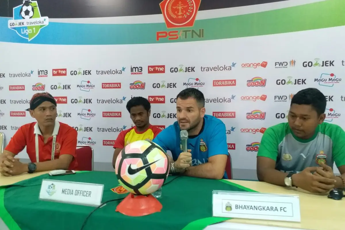 Konfrensi pers PS TNI vs Bhayangkara FC (istimewa)