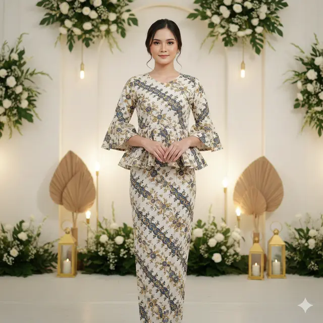 Model Batik Seragam Sinoman Wanita