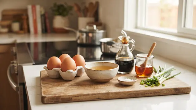 Bahan-Bahan untuk Telur Kukus Chin