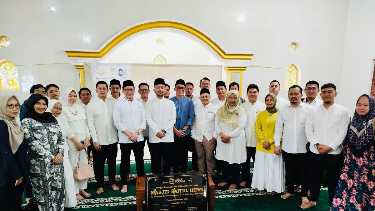 Resmikan Masjid di Lebak, HIPMI Syariah: Simbol Gotong Royong dan Semangat Asta Cita