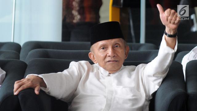 Sambangi KPK, Amien Rais Temui Agus Rahardjo