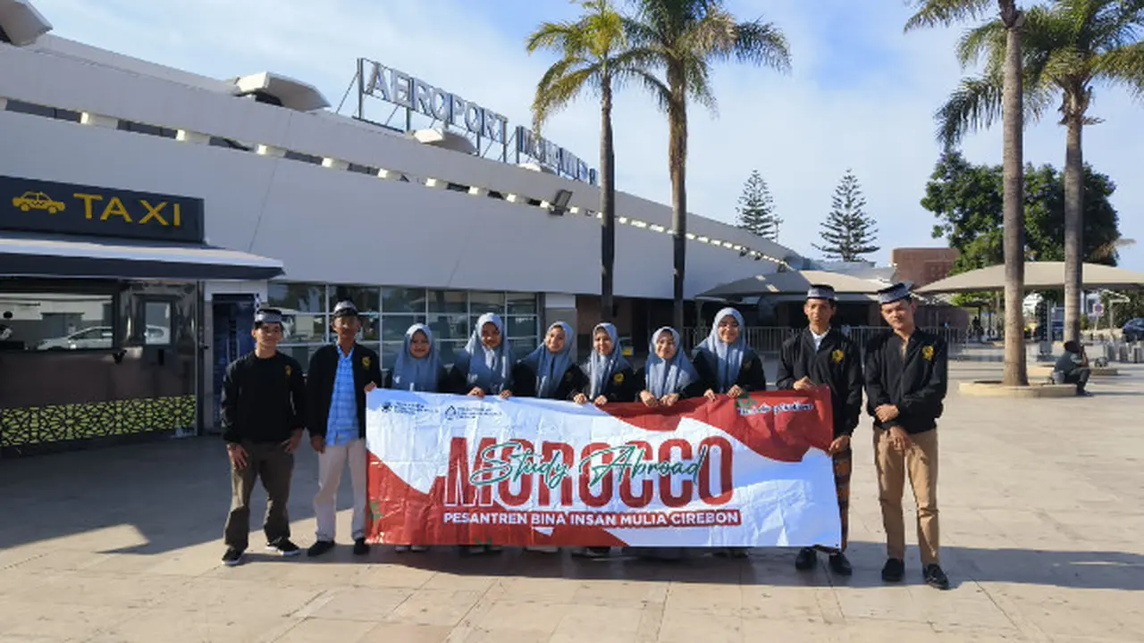 Cerita 10 Santri Ponpes Bina Insan Mulia Raih Beasiswa Kuliah di Maroko
