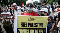 Polisi Tangkap Massa Aksi Bela Palestina Beratribut HMI di Jakarta