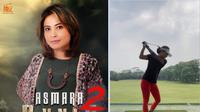Ade Herlina bintang sinetron Asmara 2 Dunia tayangan Indosiar gemar main golf (Foto: Instagram/@mkf_official/adeherlinaa)