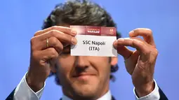 Napoli keluar pertama di drawing semifinal European League musim ini, Jumat (24/4/2015). (AFP)