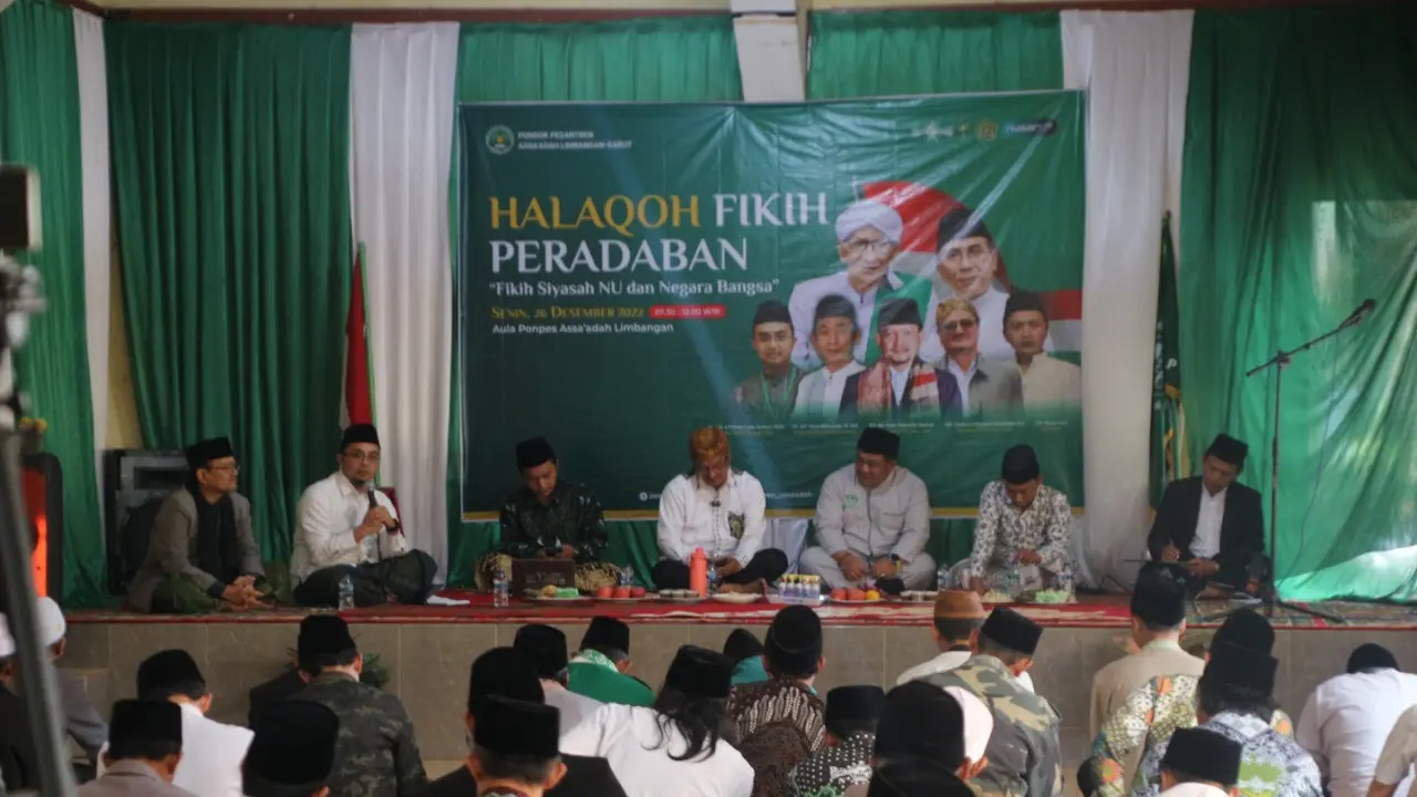Kalangan pesantren nahdiyin kabupaten Garut, Jawa Barat, terus mengkampanyekan hadirnya fikih peradaban dan fikih siyasah (politik) bagi masyarakat umum, menjelang puncak peringatan 1 abad NU. (Liputan6.com/Jayadi Supriadin)
