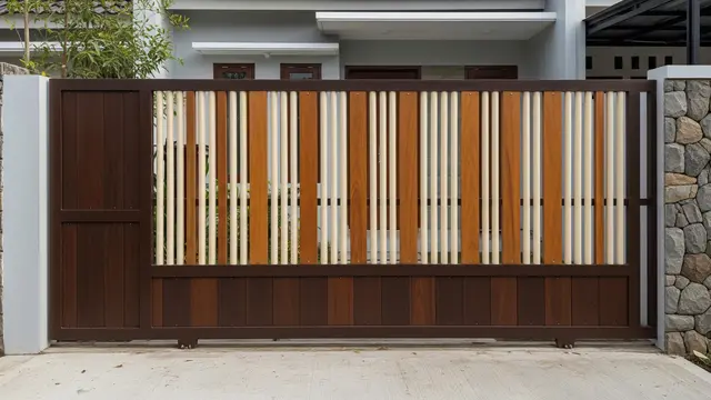 Pagar Kombinasi Pipa PVC dan Kayu