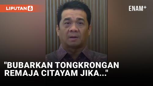 VIDEO: Wagub DKI Minta Remaja Citayam Dibubarkan, Tapi...