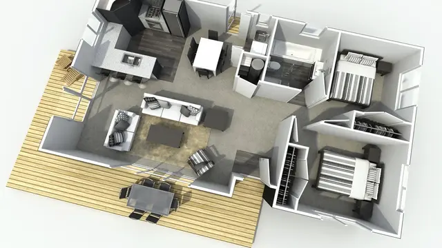 12 Desain Rumah Minimalis dengan 2 Kamar yang Paling Nyaman dan Cantik