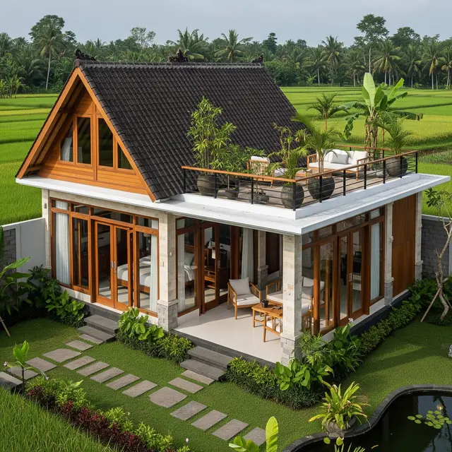 Model Rumah Sederhana Tapi Mewah dengan Atap Modern