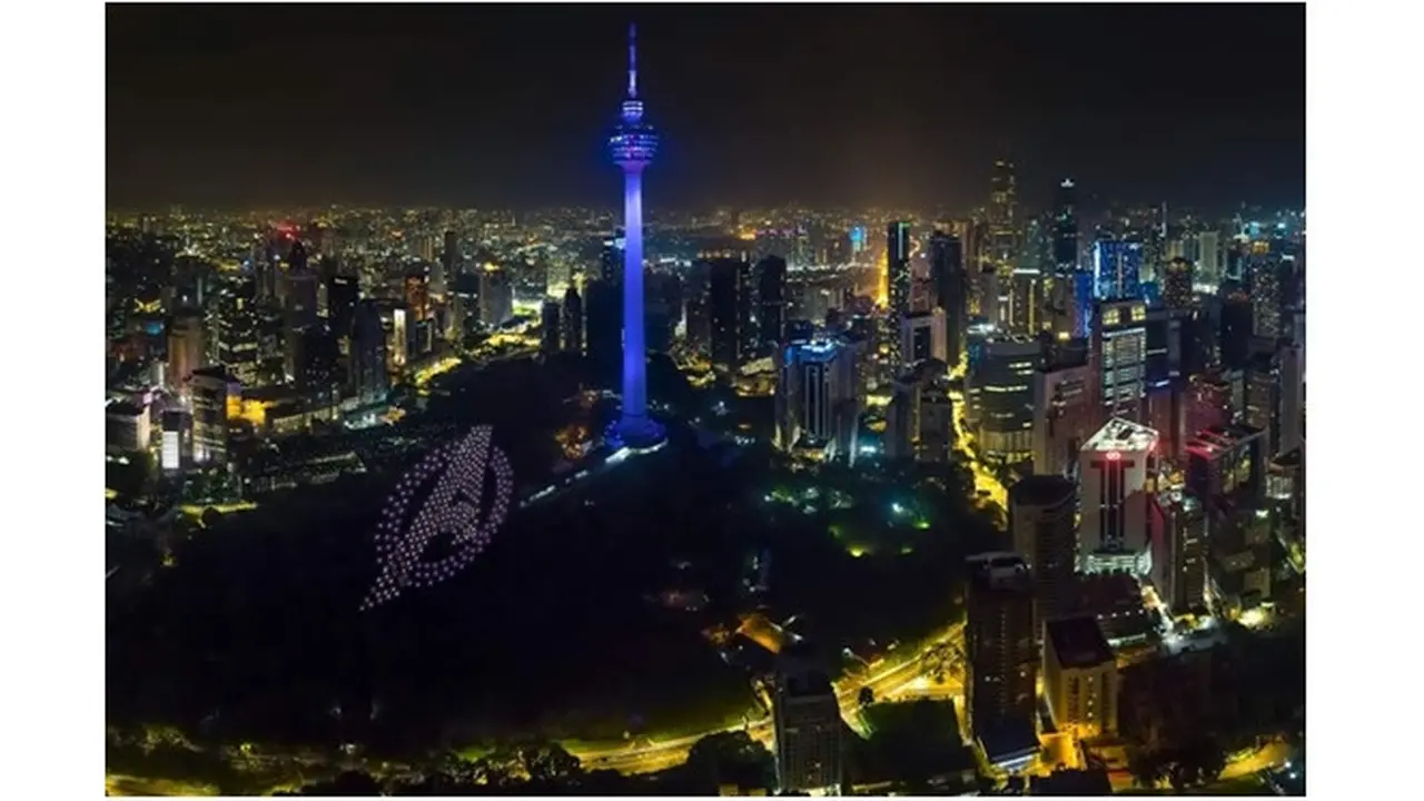 Avengers:Endgame Tayang Di Bioskop, Ratusan Drone Hiasi Langit Bentuk Logo Pahlawan Marvel