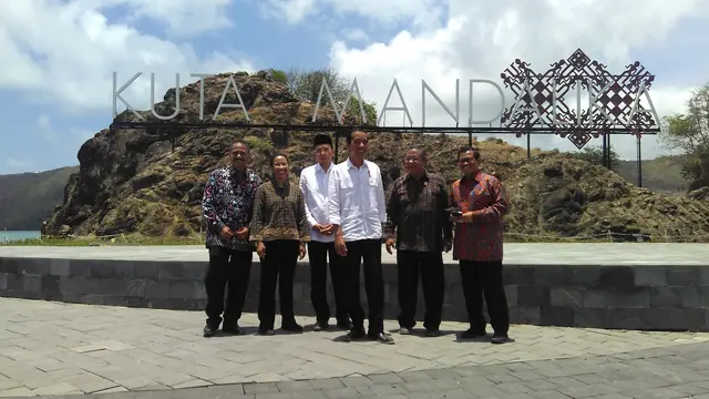 Jokowi saat Peresmian KEK Mandalika di Lombok