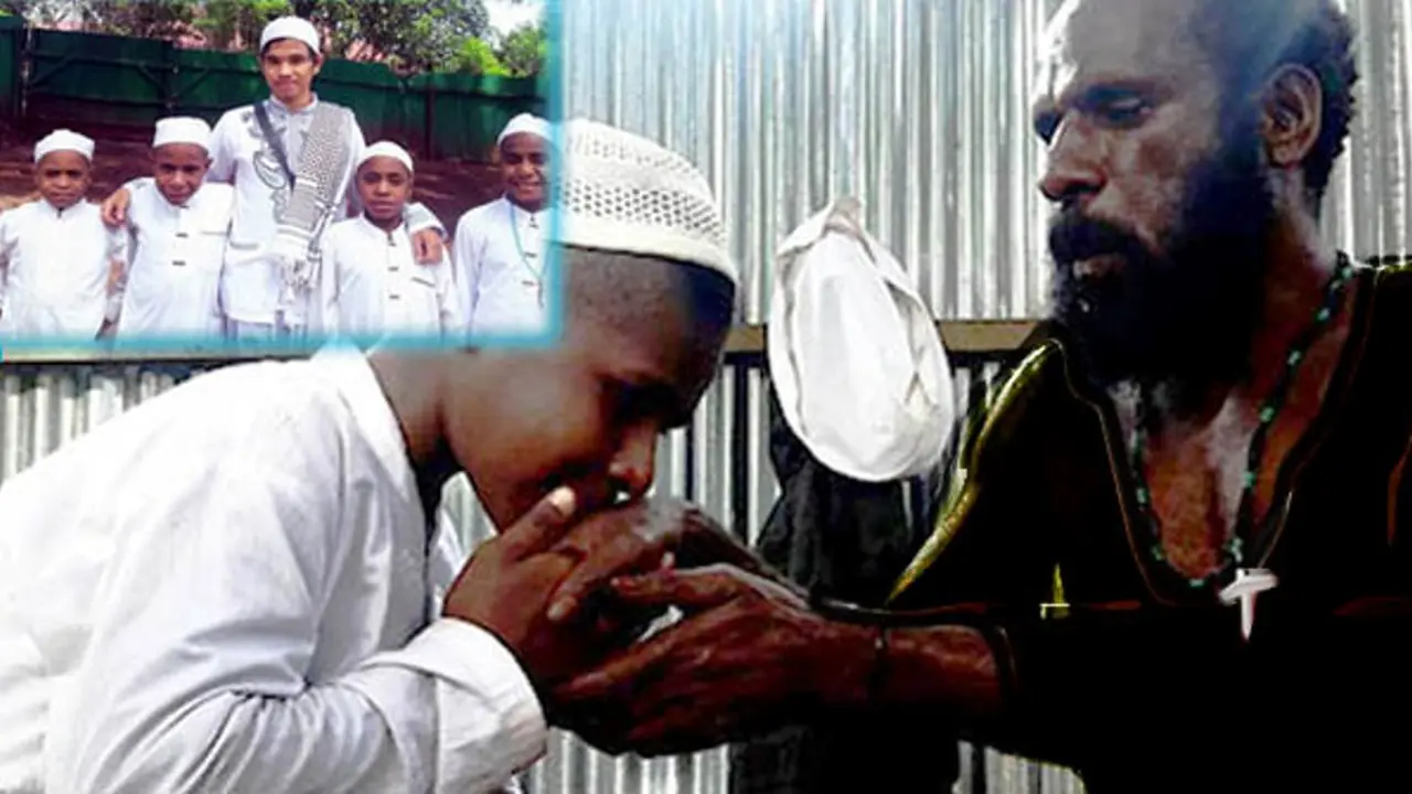 Meski Beda Agama, Ayah Ini Rela Biayai Sang Anak Jadi Santri