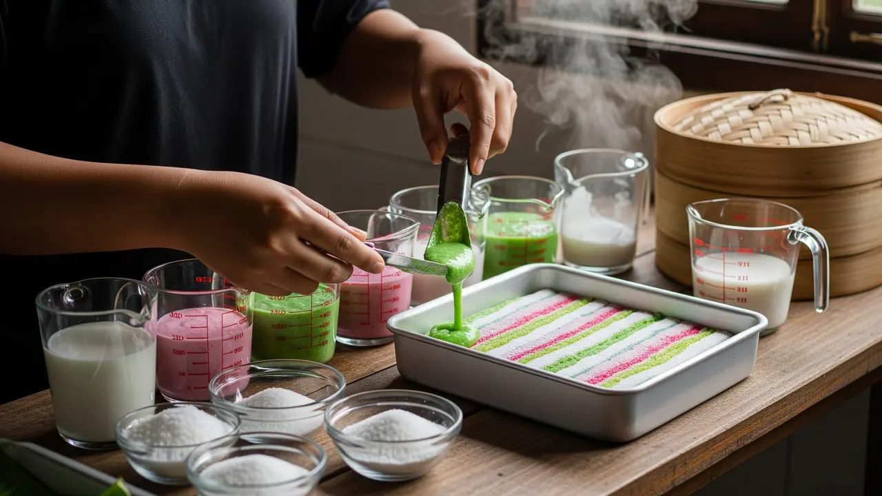 Kue Lapis Kanji Takaran Gelas