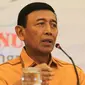 Menko Polhukam, Wiranto didukung Partai Hanura untuk maju sebagai cawapres mendampingi Jokowi pada Pilpres 2019.(Liputan6.com/Fajar Abrori)