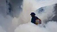 Cegah Kasus DBD, Huntara Aceh Tamiang Difogging