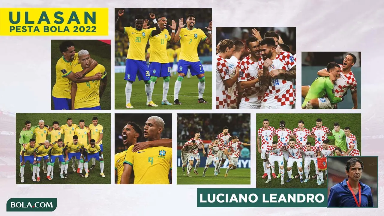 Ulasan Luciano Leandro - Kolase Brasil dan Kroasia di Piala Dunia 2022