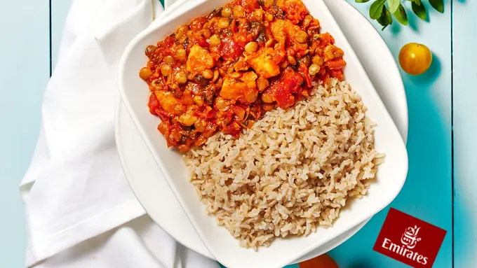 Menu vegetarian di pesawat