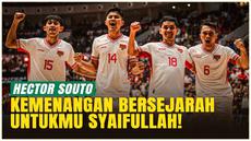 Kemenangan Timnas Futsal Indonesia atas Australia di laga FIFA Friendly terasa begitu spesial. Pelatih Hector Souto mempersembahkan kemenangan ini untuk Muhammad Syaifullah, pemain yang tengah cedera parah dan absen dari pemusatan latihan.