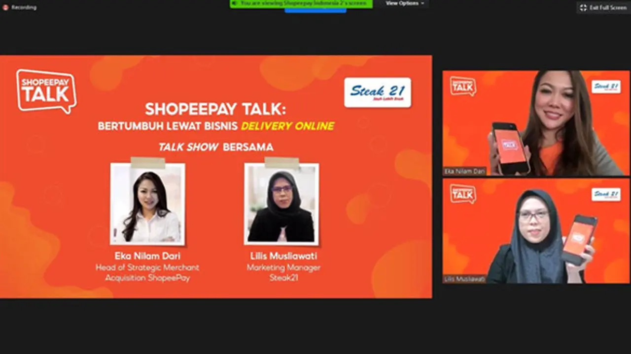 ShopeePay Talk, Kolaborasi Steak 21 dan ShopeePay Jadi Strategi Melawan Pandemi
