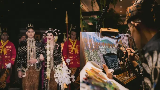 Sesi Live Painting di Pernikahan Al Ghazali- Alyssa Daguse Jadi Viral, Hidupkan Kembali Abadikan Momen di Masa Mesir Kuno