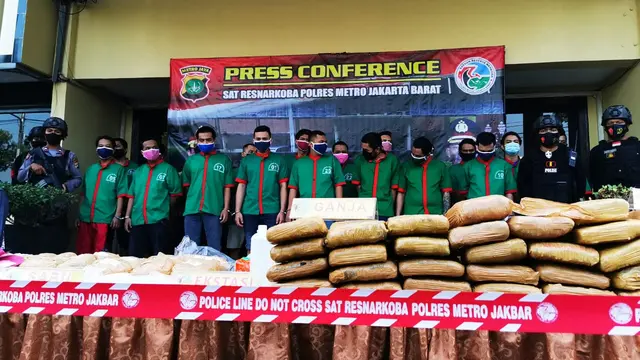 Polres Jakbar Musnahkan Ratusan Kilo Narkoba