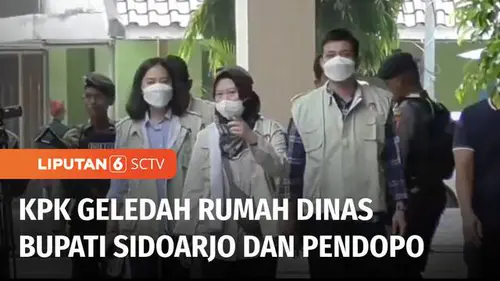 VIDEO: Penyidik KPK Geledah Rumah Dinas Bupati Sidoarjo, Penggeledahan Berjalan Satu Jam
