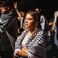 Aktivis iklim Swedia Greta Thunberg difoto selama demonstrasi pro-Palestina di Denmark. (Dok:&nbsp;Emil Nicolai Helms / Ritzau Scanpix / AFP)