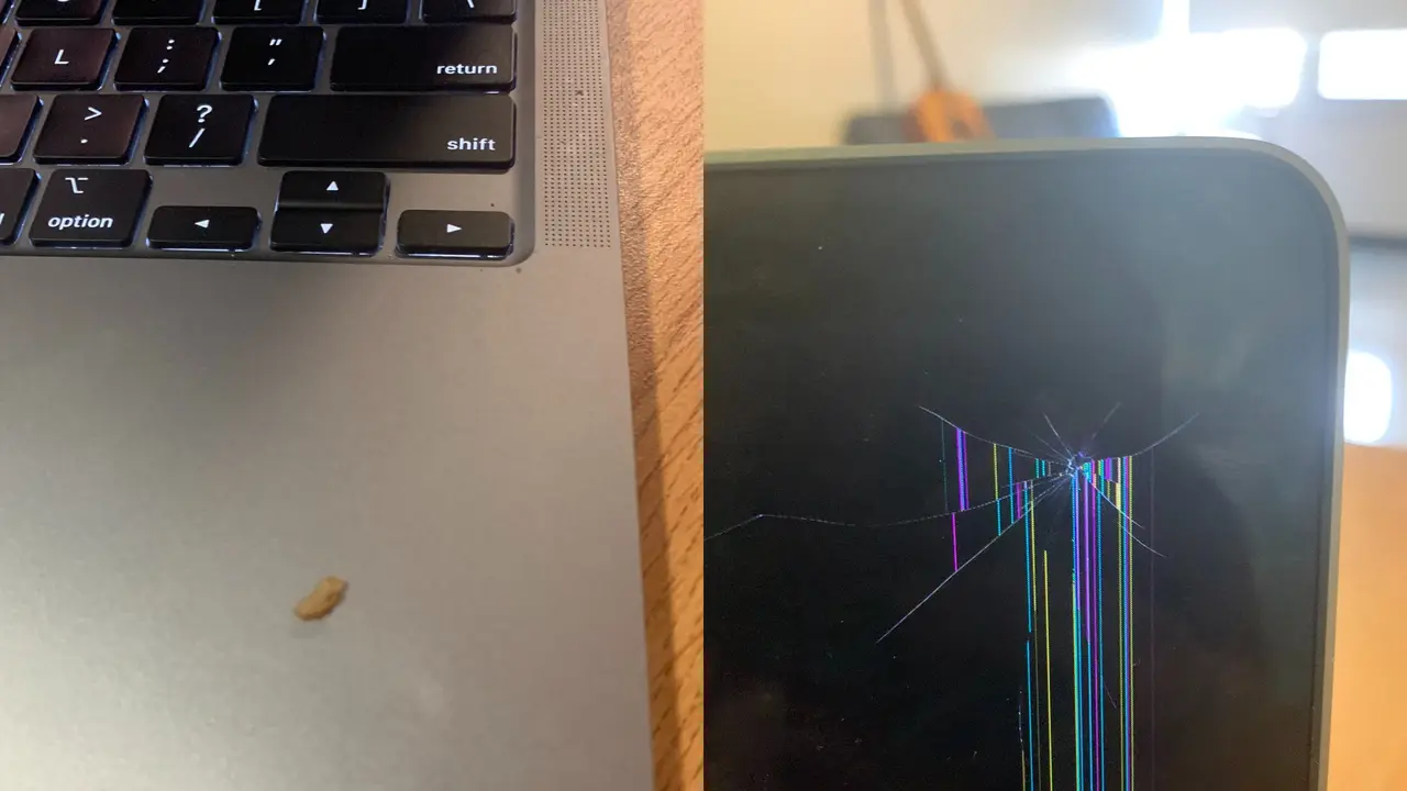 Kecerobohan seorang wanita yang menyebabkan laptopnya rusak.