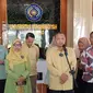 Rektor UMGO, Prof. Abdul Kadim Masaong saat memberikan keterangan resmi pada Konferensi Pers di Kampus Muhammadiyah Gorontalo (Arfandi Ibrahim/Liputan6.com)