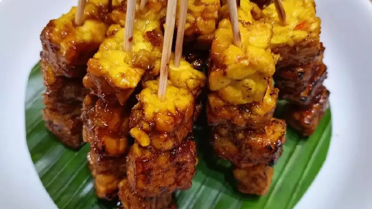Resep sate tempe pedas. (dok. Cookpad @tommy1103)