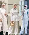 Inspirasi White + White Outfit Hijab Friendly. [Instagram]