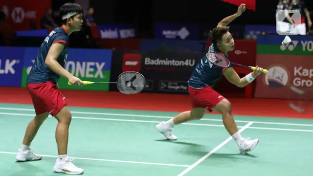 Apriyani Rahayu dan Siti Fadia di Indonesia Open 2023
