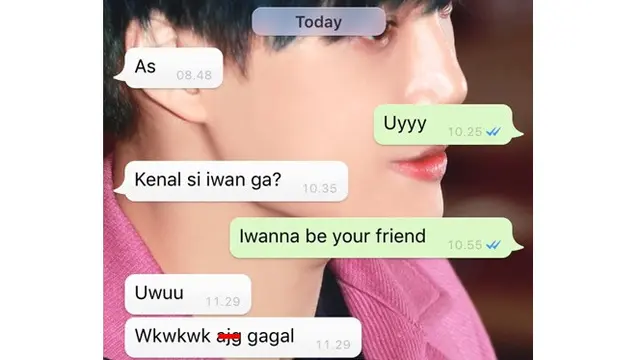 6 Chat Nembak Cewek Pakai Pelesetan Nama Iwan, Ada yang Jadian