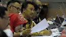 Menteri Pemuda dan Olahraga, Imam Nahrawi menghadiri rapat kerja dengan Komisi X DPR di gedung DPR RI, Senayan, Jakarta, Kamis (5/2/2015). Raker ini membahas tentang RAPBN Perubahan 2015 sesuai nota keuangan. (Liputan6.com/Andrian M Tunay)